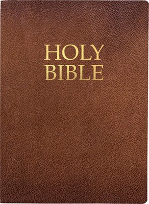 Kjver Holy Bible, Large Print, Acorn Bonded Leather, Thumb Index: (King James Ve-image