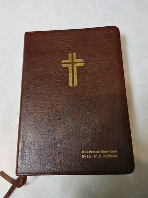 KJV Holy Bible Open Bible Ed. Personal Study Guide Dr. McBirnie Genuine Leather.-image