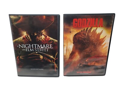 Two Horror DVD A Nightmare in Elm Street and Godzilla-image