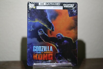 Godzilla vs Kong Best Buy SteelBook | 4K UHD + 2D Blu-ray + Digital | Brand New-image