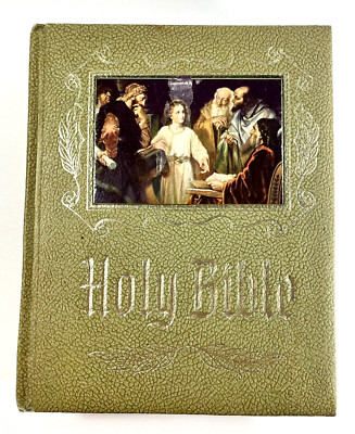 1971 Holy Bible Family Heirloom Blank Master Reference Edition Red Letter-image