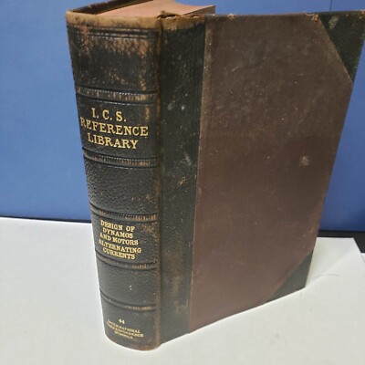 I.C.S. Reference Library 1905 #44 Design of Dynamos & Motors AC Current HC-image
