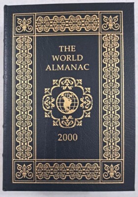 Easton Press-The World Almanac 2000-Leather-bound Blue Reference Book-image