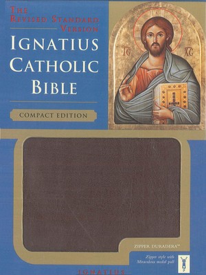 Ignatius Catholic Bible: Revised Standard Version, Burgundy, Zipper Duradera-image