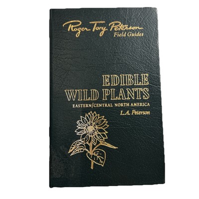 VTG 1985 Roger Tory Peterson Field Guide EDIBLE WILD PLANTS Easton Press Leather-image