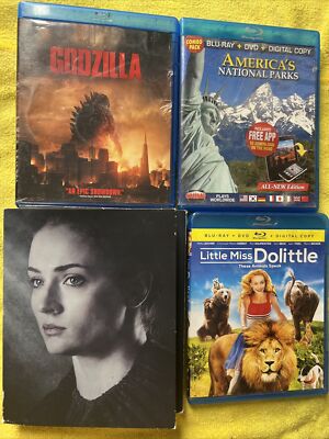 Blu Ray Dvd Lot Game Of Thrones Sixth Season Godzilla Lil Miss Dolittle 🇺🇸-image