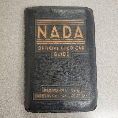 VTG NADA Official Used Car Guide 1951 Leather Spiral-bound W/ Western Supplement-image