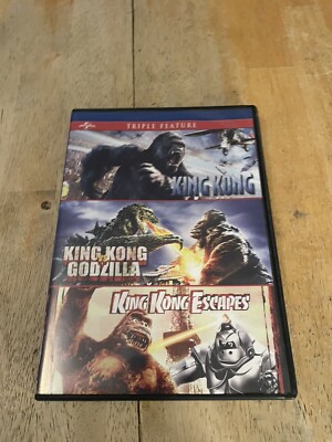 Universal King Kong, King Kong vs Godzilla, King Kong Escapes 2 DVD 3 movies-image