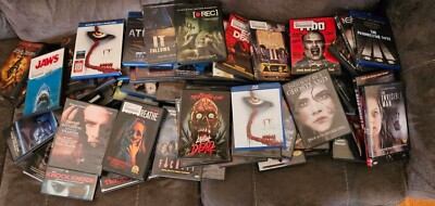 LOTS OF HORROR DVD discs & cases Some are blu-ray  SAVE WHEN YOU BUY MORE-image