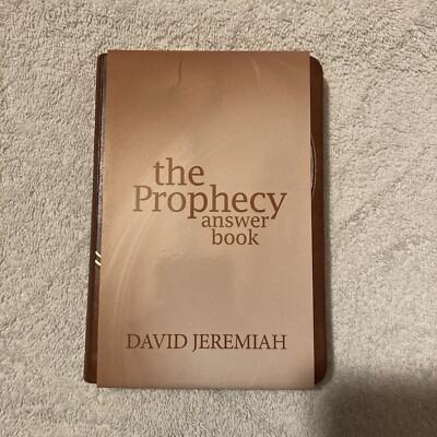The Prophecy Answer Book (Deluxe Edition) by David Jeremiah (2010 Leather) OOP-image