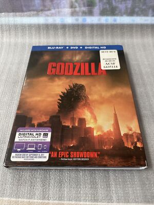 Godzilla (Blu-ray, 2014) Superb Condition with Slipcover!-image