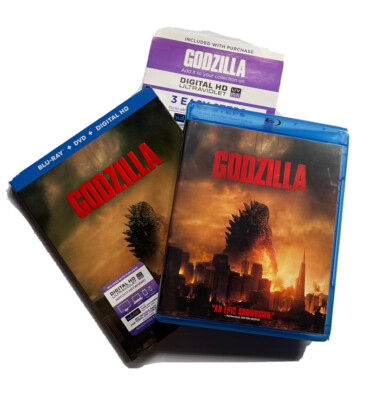 Godzilla BLU-RAY + DVD + Digital HD VUDU W/ Slipcover-image