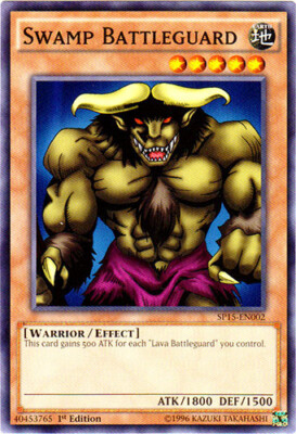 1 x Swamp Battleguard - SP15-EN002 - Common - 1st Edition Near Mint, English-image