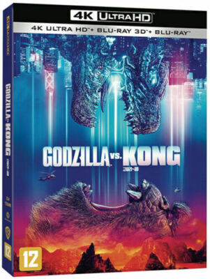 [USED] Godzilla vs Kong - 4K UHD + BLU-RAY 2D & 3D w/ Slipcover-image