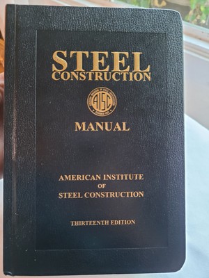 Steel Construction Manual 13th Edition Hardcover Leather Bound English: by AISC-image