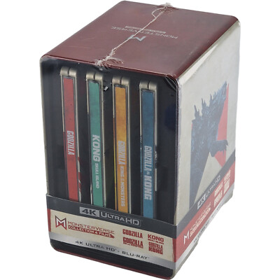 Monsterverse: Godzilla vs. Kong 4K Ultra HD + Blu-ray Box Set 4 Films Zone B-image