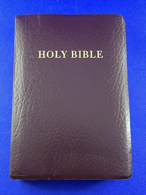 Holy Bible Red Letter Edition King James Version Vintage 1979 Holman Burgundy-image