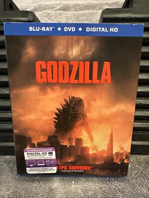 Godzilla (Blu-ray, DVD, 2014) w/Slipcover-image