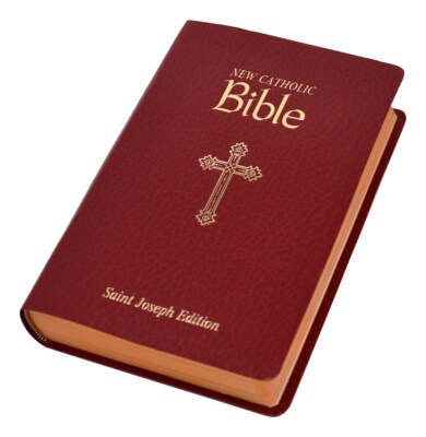 NCB St. Joseph New Catholic Bible Personal Size-Burgundy Simulated Leather-image