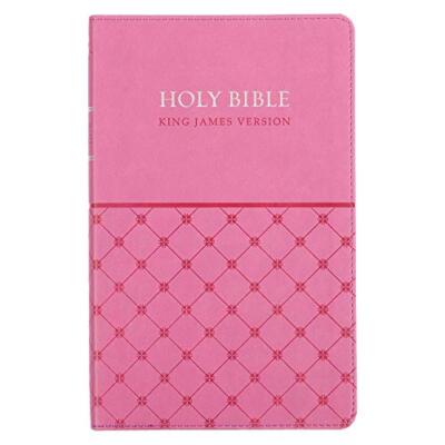 KJV Holy Bible Gift Edition Faux Leather King James Version Pink-image