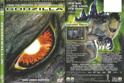 Godzilla deluxe widescreen presentation DVD 1998-image