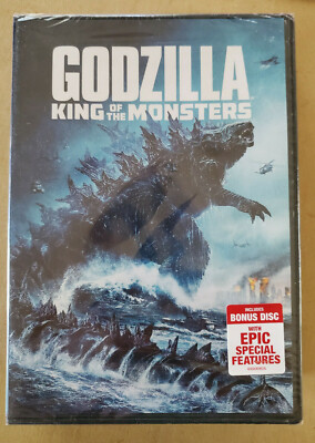 GODZILLA King Of The Monsters DVD NEW Sealed KYLE CHANDLER VERA FARMIGA-image