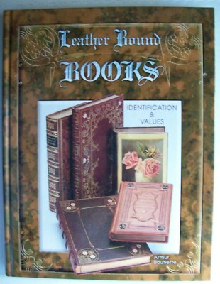 Vintage Leather Cover Books Price Guide Collector's Book         -image
