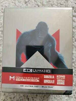 GODZILLA KING KONG 4K UHD Blu-ray Monsterverse Steelbook Collection MINOR DENTS-image