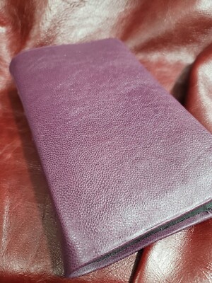 KJV Bible Sovereign Collection Personal Size Rebound Cowhide with  Liner Nice! -image