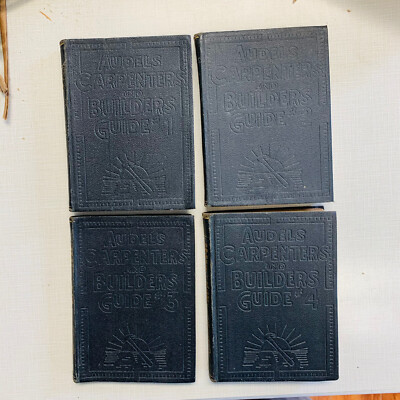 Vintage Audel's Carpenters and Builders Guides, Complete Set Volumes 1-4, 1937-image