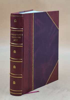 Administrative Procedure Act : Legislative History, 79Th Congres [Leather Bound]-image