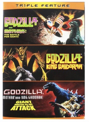 Godzilla Triple Feature Mothra King Ghidorah Giants Attack DVD Brand New Sealed-image
