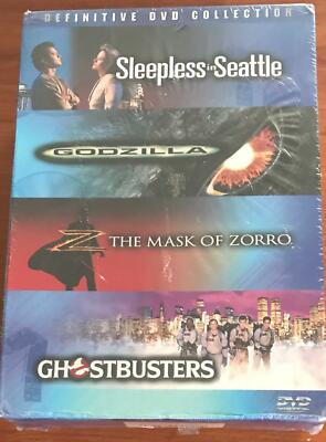 4 MOVIE COLLECTION: Sleepless in Seattle, Godzilla, Zorro,Ghostbusters  BN Fr Sh-image