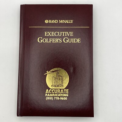 First Edition Rand McNally Executive Golfer's Guide Accurate Fab EMD Book-image