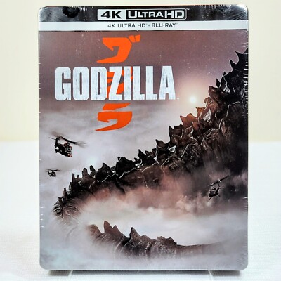 Godzilla (2014) 4K STEELBOOK (4K Ultra HD + Blu-ray) Import Sealed BRAND NEW -image