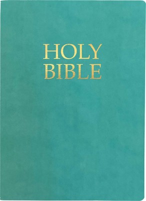 Kjver Holy Bible, Large Print, Coastal Blue Ultrasoft: (King James Version Easy -image