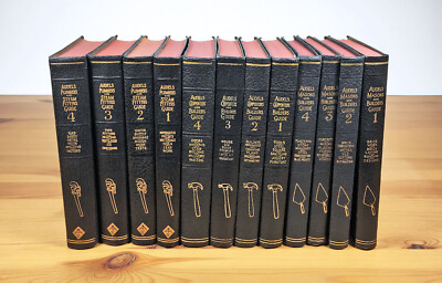 Complete Vintage Audels Guides Carpenters Builders Plumbers Masons Group Lot VNC-image