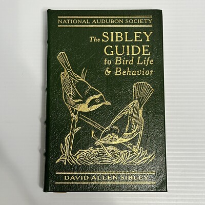 The Sibley Guide To Bird Life & Behavior Leather And Gold Limited Edition Book-image