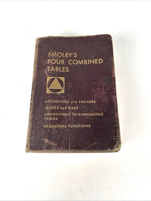 Smoley's Four Combined Tables by C. K. Smoley & Sons Vintage 1958 Hardcover-image