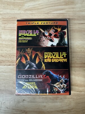 Godzilla Triple Feature (OOP DVD) Mothra vs. King Ghidorah Toho Battle for Earth-image
