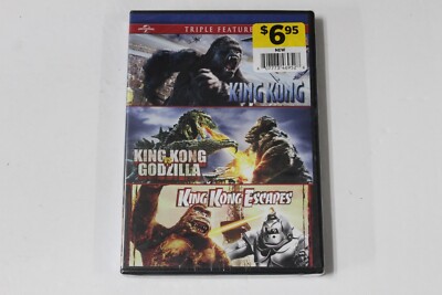 King Kong, King Kong Vs Godzilla, & King Kong Escapes Triple Feature (DVD) NEW-image
