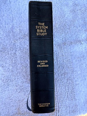 The System Bible Study Revised and Enlarged Edition based on KJV Black Leather-image