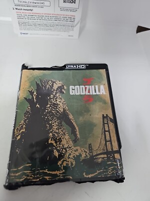 Godzilla (2014) 4k Blu-ray + Blu-ray + Dig Warner Bros Mar/2021. Open Box-image