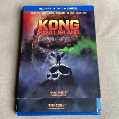 Kong: Skull Island (1) (Blu-ray & DVD 2017 + Slipcover) Kaiju Samuel L Jackson +-image