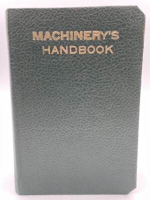 Machinery's Handbook 1946 custom bound with initials 13th edition Indexed-image