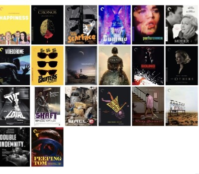 Criterion Collection Blu Rays and 4K-image