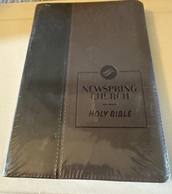 Tyndale Newspring Church NLT Holy Bible Slimline Leather New Sealed-image