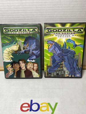 Lot Of 2 Godzilla: The Series : Mutant Madness / The Monster Wars DVD’s VG Cond.-image