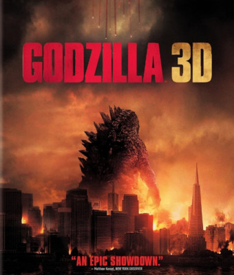 Godzilla 3D w/Lenticular Slipcover (Blu-ray 3D/Blu-ray/DVD, 2014, Widescreen)-image