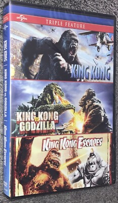 King Kong/King Kong vs Godzilla/King Kong Escapes DVD Triple Feature NEW-image